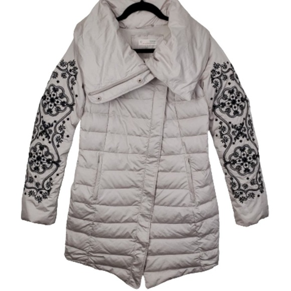 Odd Molly Quilted Down Long Puffer Jacket Size 4 - Picture 3 of 9